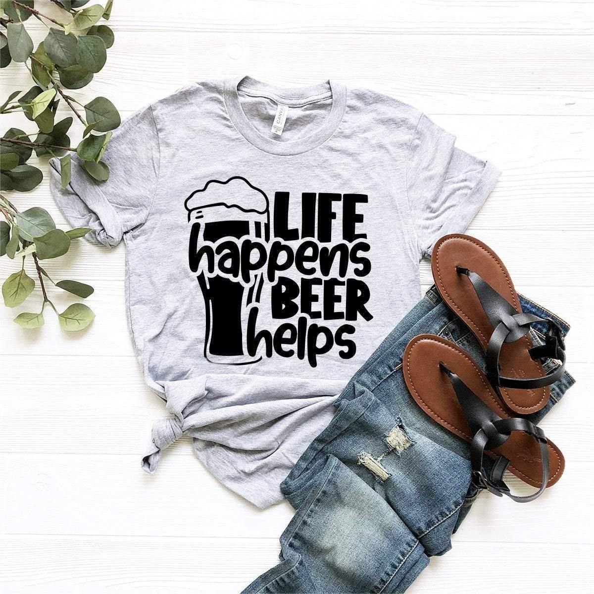 I got a beer on every hole, drinking games shirt, beer lover gift, craft  beer shirts, beer gifts men, beer gifts for dad, drinking shirt