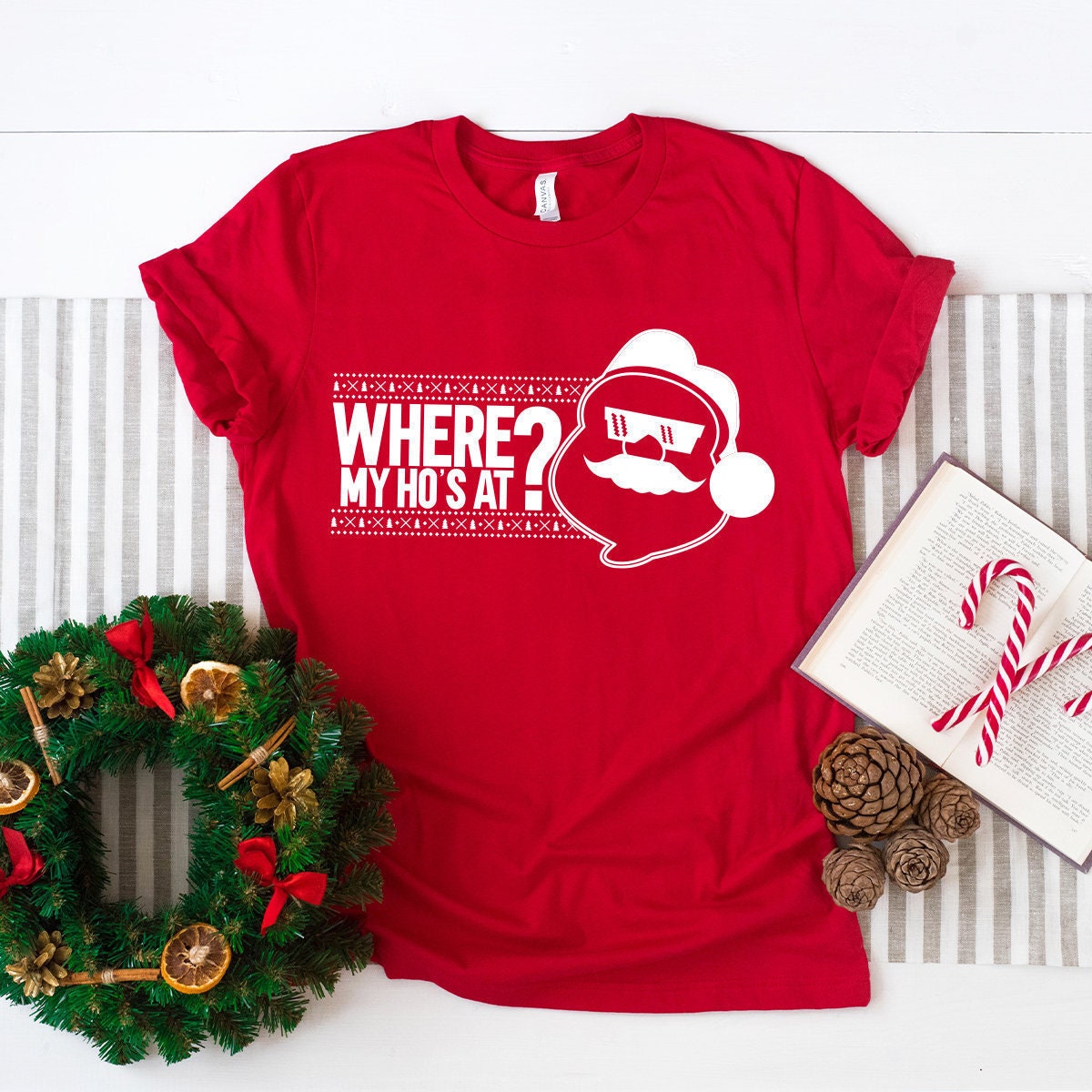 Funny Santa shirt, Christmas Holiday Shirt, Santa Gift Shirt