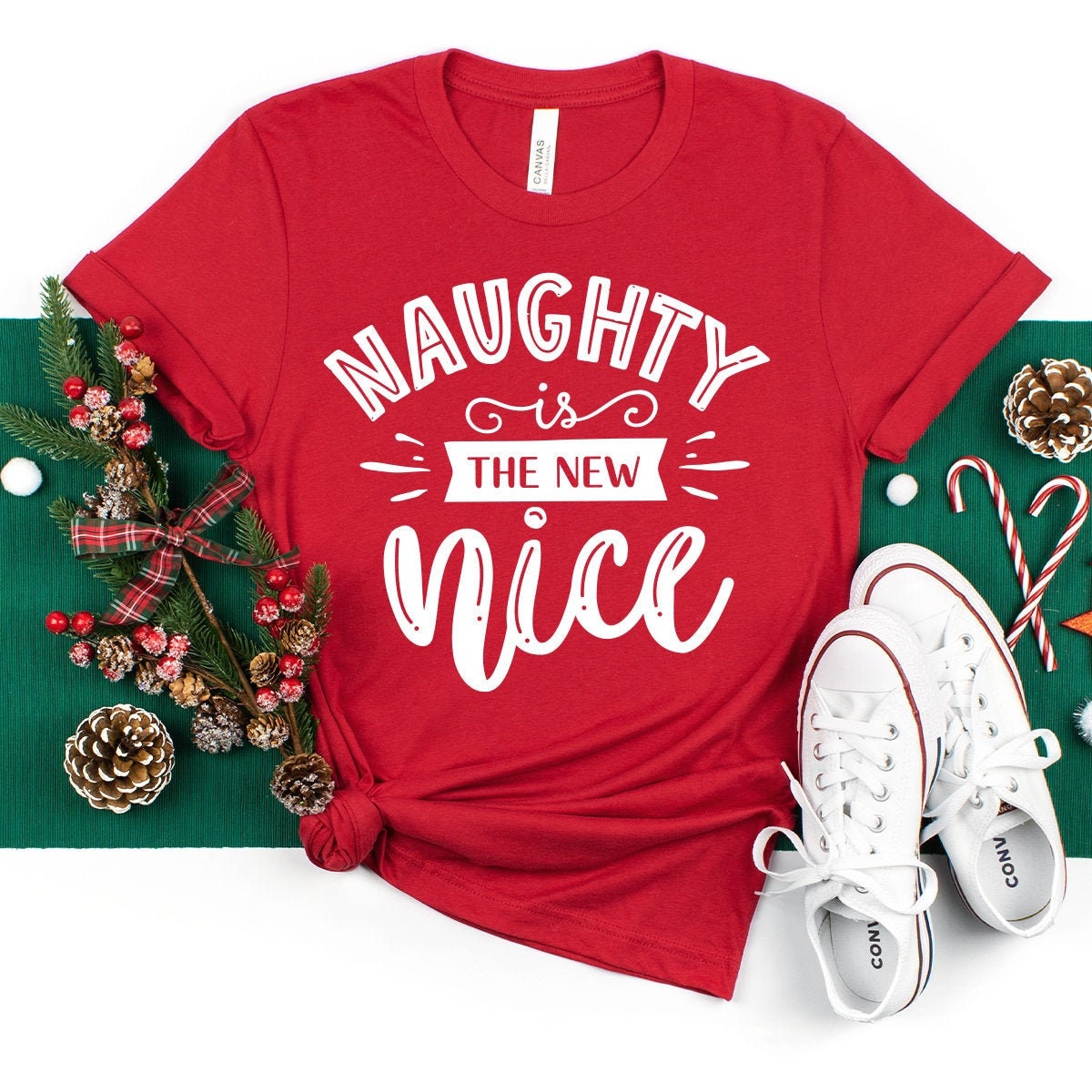 Christmas T-Shirt, Naughty Christmas Shirt, Christmas Holiday