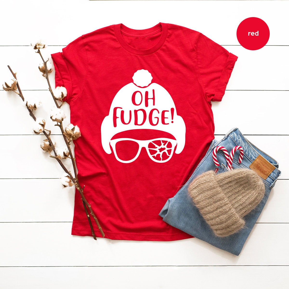 Funny Holiday Shirts Funny Christmas Shirt, Oh Fudge Shirt