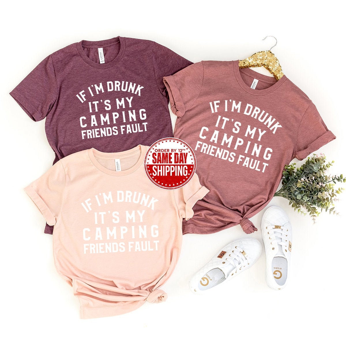 camping shirt Funny Drinking Shirt, Yes I Am Drunk It's My Camping Friends Fault