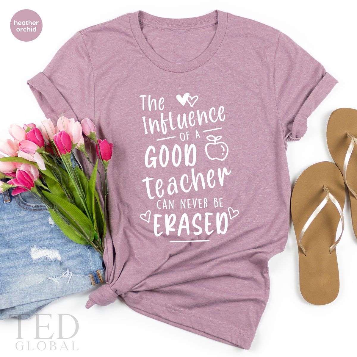 Good Teacher Can Never Be Erased Shirt, Funny Teacher Shirt