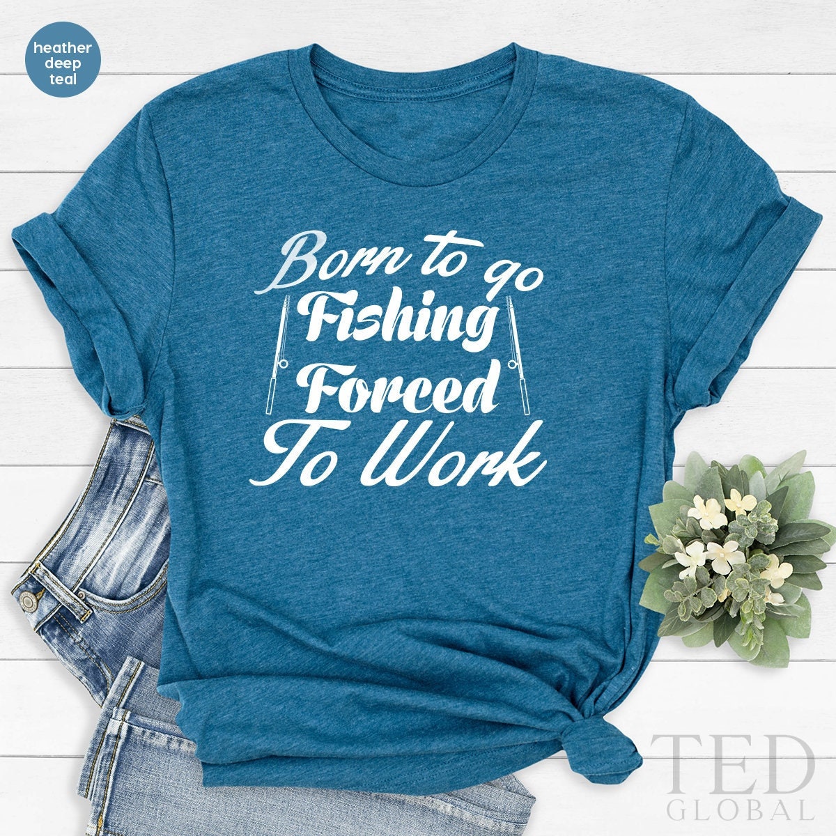 Fishing T Shirt, Funny Fishermen TShirt, Fisher Men T- Shirt, Fishing –