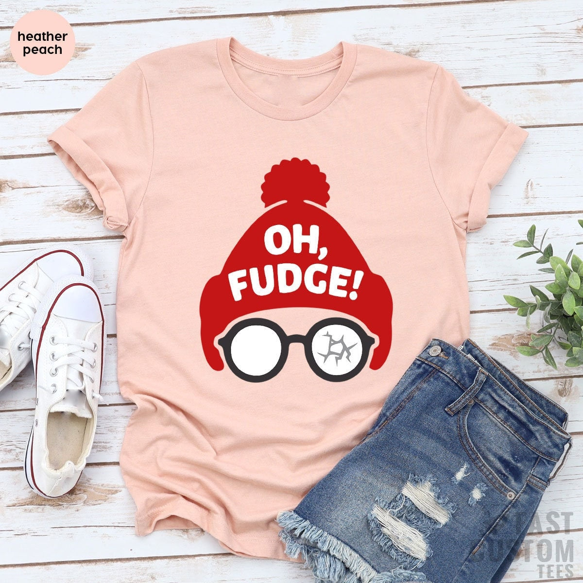 Christmas T-Shirt, Funny Christmas Shirt, Oh Fudge Shirt