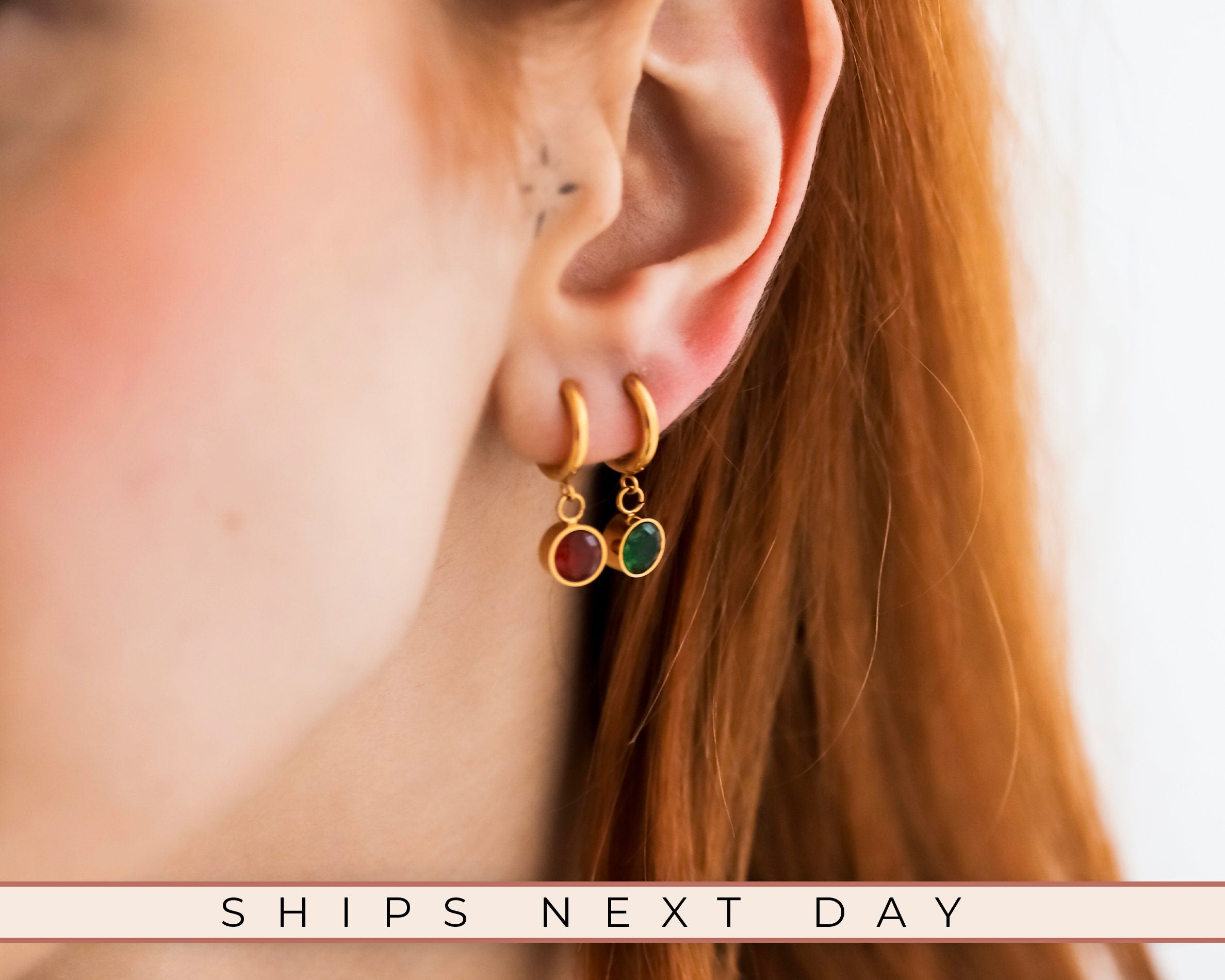 Cate & Chloe Madison 18k White Gold Hoop Earrings with Swarovski Crystals,  Crystal Hoop Earrings for Women, Wedding Anniversary Birthday Jewelry Gift  