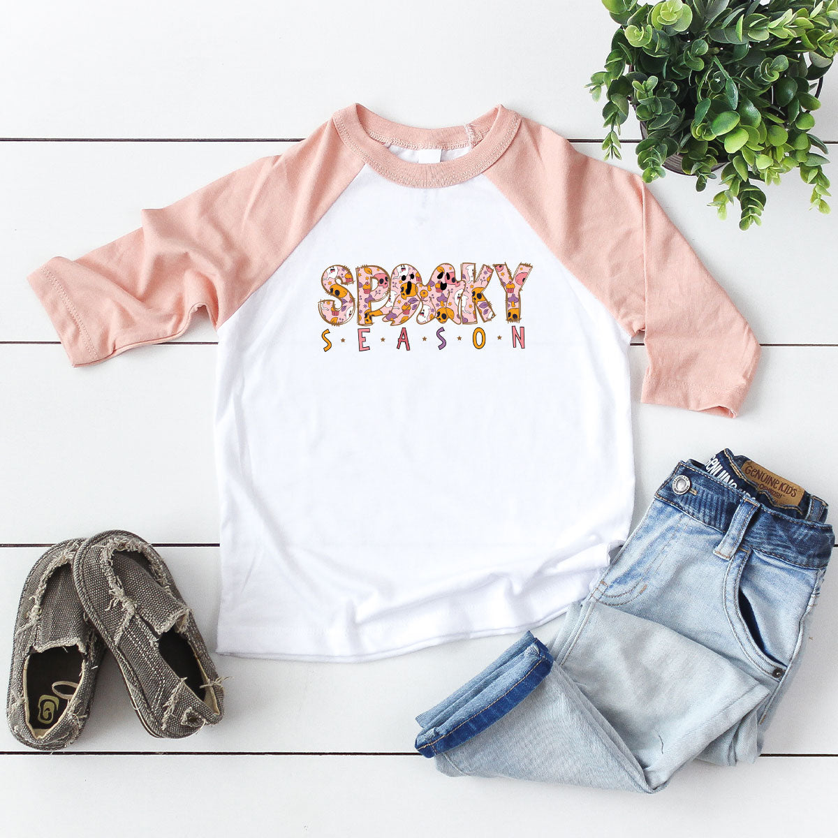 Ghost Graphic Tees, Cute Kid Halloween Shirt, Spooky Shirt