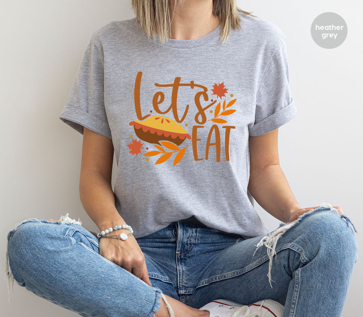 Funny Thanksgiving Shirts, Pumpkin Pie Graphic Tees, Fall Crewneck Sweatshirt, Gift for Her, Autumn Leaves T-Shirt, Matching Family Clothes
