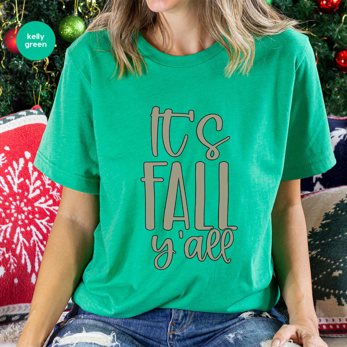 Fall Crewneck Sweatshirt, Its Fall Yall T-Shirt, Fall Gifts, Gifts for Her, Autumn Clothing, Thanksgiving Graphic Tees, Toddler T Shirt