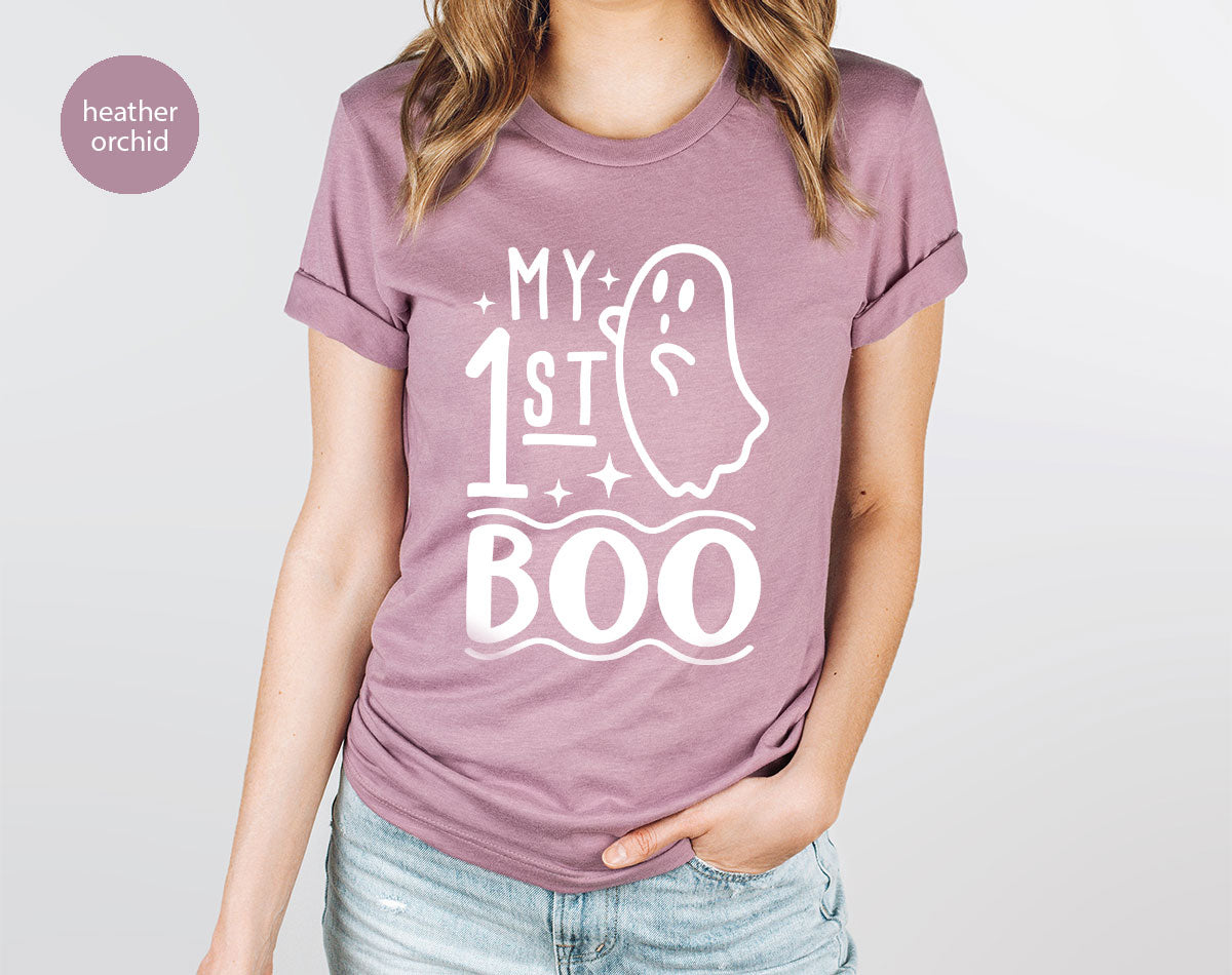 Halloween Baby Onesie®, Ghost Baby Clothes, Halloween Newborn Gifts, Spooky Season Kids Shirts, My First Boo T-Shirt, Baby Boy Bodysuit