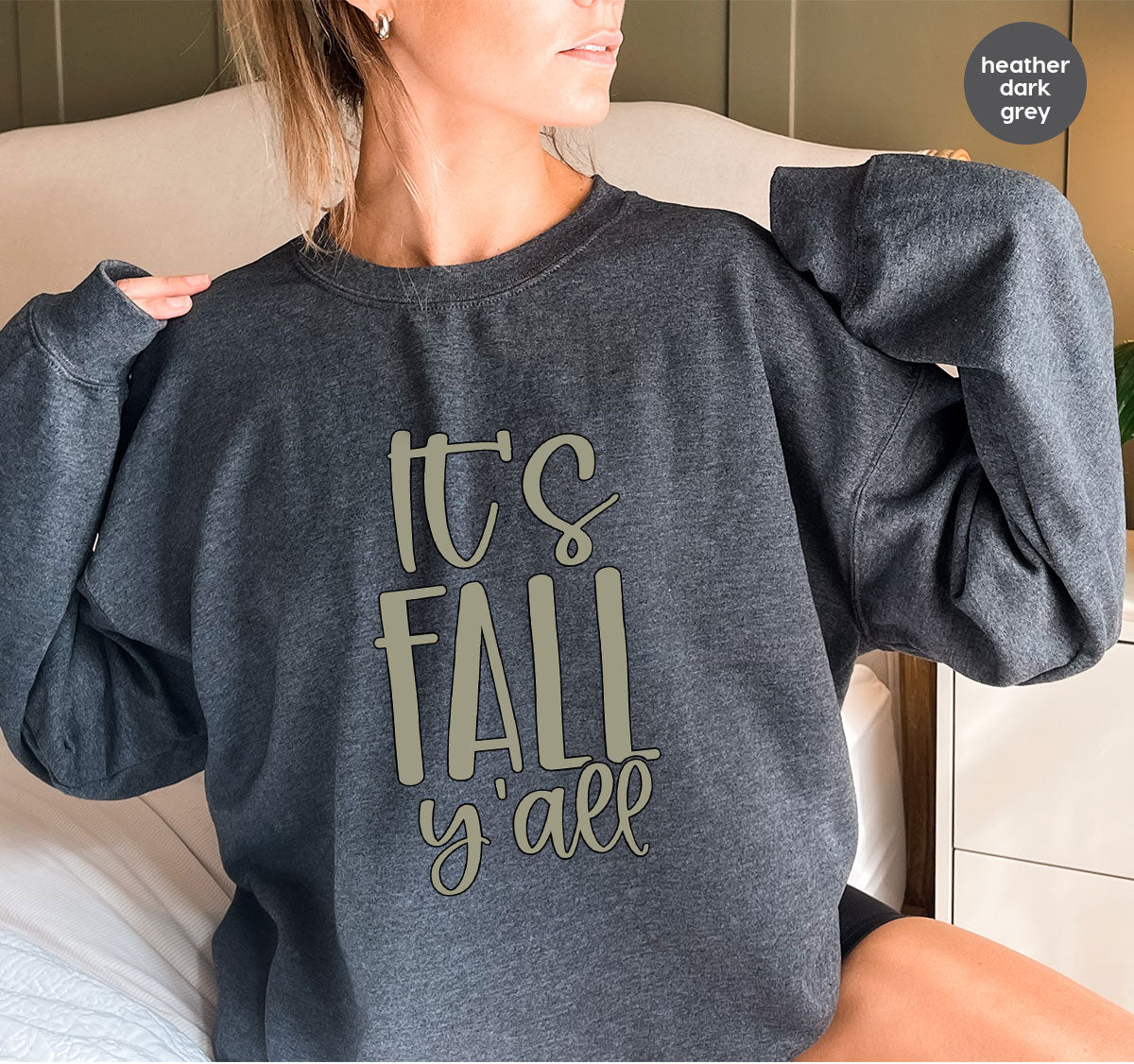 Fall Crewneck Sweatshirt, Its Fall Yall T-Shirt, Fall Gifts, Gifts for Her, Autumn Clothing, Thanksgiving Graphic Tees, Toddler T Shirt