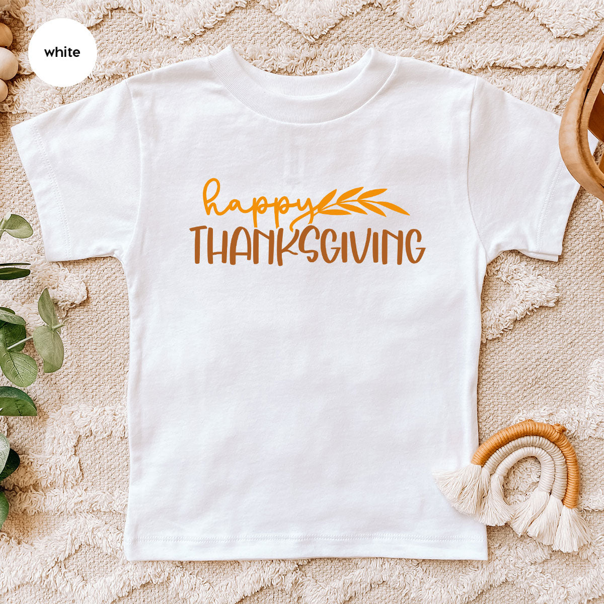 Happy Thanksgiving Shirt, Fall Crewneck Sweatshirt, Family Gifts, Matching Family TShirts, Autumn Vneck Tshirt, Leaves Graphic Tees