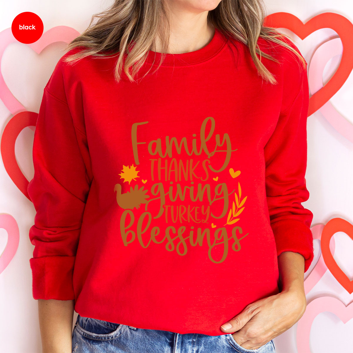 Family Thanksgiving Shirts, Gifts for Family, Autumn Crewneck Sweatshirt, Matching Family TShirts, Fall Vneck Tshirt, Turkey Graphic Tees