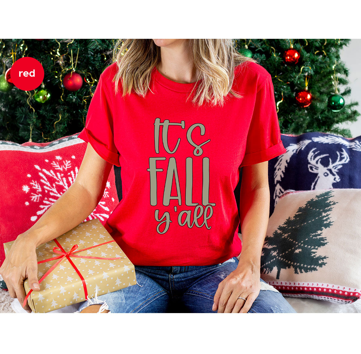 Fall Crewneck Sweatshirt, Its Fall Yall T-Shirt, Fall Gifts, Gifts for Her, Autumn Clothing, Thanksgiving Graphic Tees, Toddler T Shirt