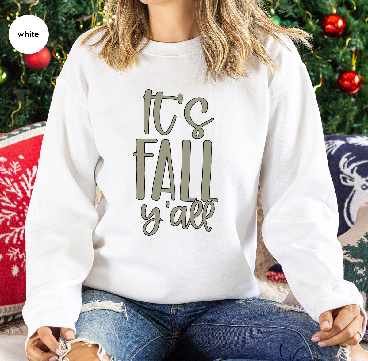 Fall Crewneck Sweatshirt, Its Fall Yall T-Shirt, Fall Gifts, Gifts for Her, Autumn Clothing, Thanksgiving Graphic Tees, Toddler T Shirt