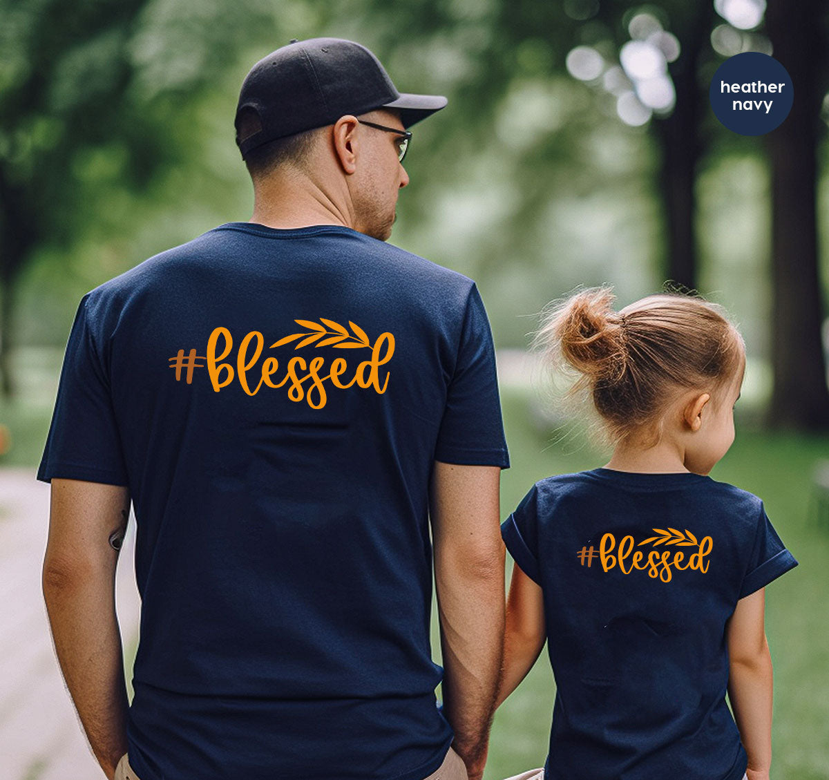 Cute Blessed T-Shirt, Fall Leaves Graphic Tees, Gift for Her, Womens Autumn Clothing, Thanksgiving Sweatshirt, Girls Vneck Tshirts