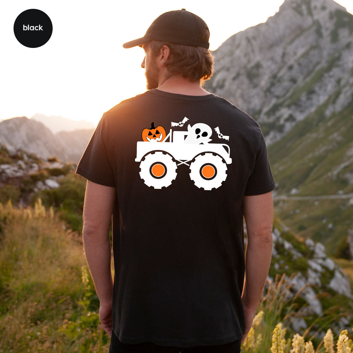 Kids Halloween Shirt, Halloween Gifts, Boys Truck T-Shirt, Ghost Outfit, Pumpkin Graphic Tees, Spooky Season Gifts, Toddler Clothes