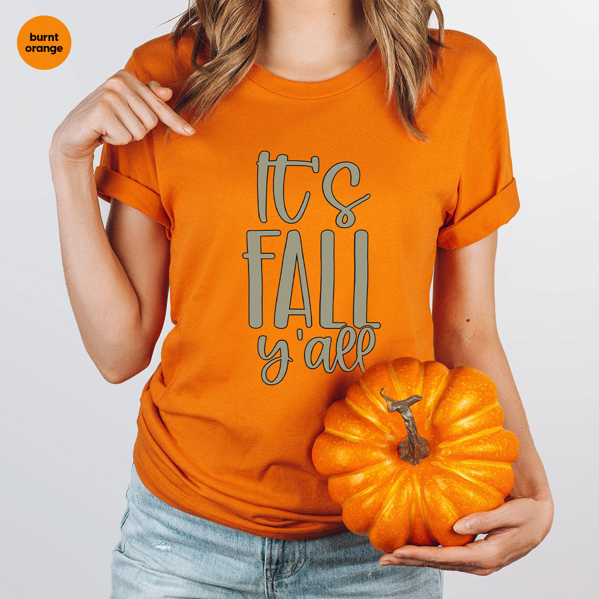 Fall Crewneck Sweatshirt, Its Fall Yall T-Shirt, Fall Gifts, Gifts for Her, Autumn Clothing, Thanksgiving Graphic Tees, Toddler T Shirt