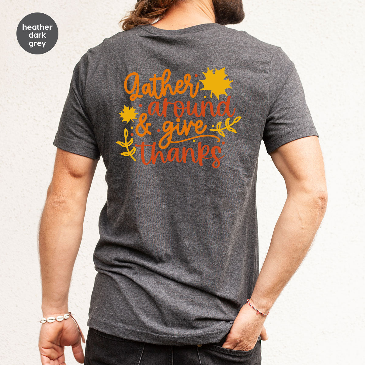 Thanksgiving Sweatshirts, Gifts for Family, Kids Fall Clothes, Leaves Graphic Tees, Autumn Toddler Outfits, Thankful Vneck TShirt