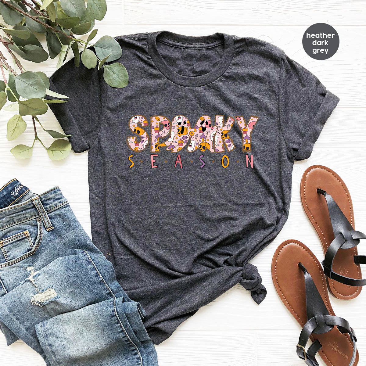 Ghost Graphic Tees, Cute Kid Halloween Shirt, Spooky Shirt