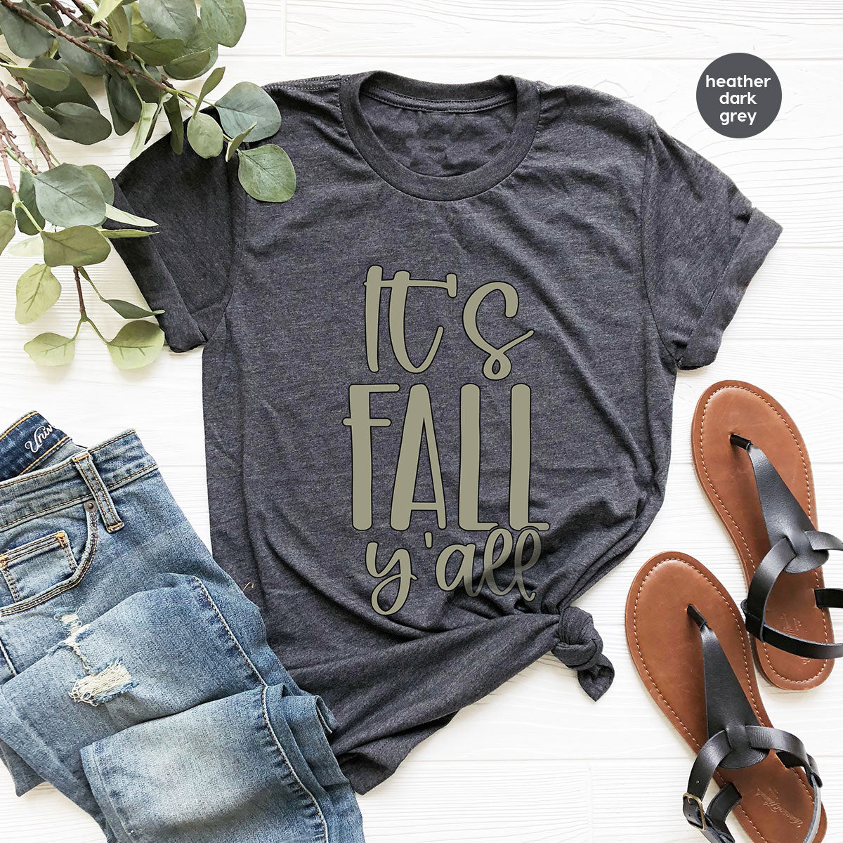 Fall Crewneck Sweatshirt, Its Fall Yall T-Shirt, Fall Gifts, Gifts for Her, Autumn Clothing, Thanksgiving Graphic Tees, Toddler T Shirt