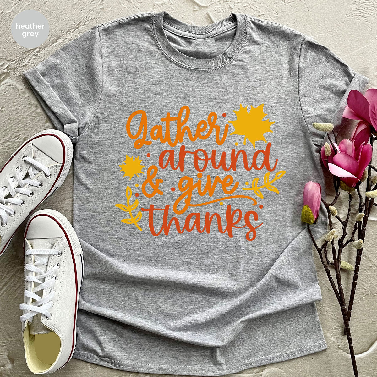 Thanksgiving Sweatshirts, Gifts for Family, Kids Fall Clothes, Leaves Graphic Tees, Autumn Toddler Outfits, Thankful Vneck TShirt