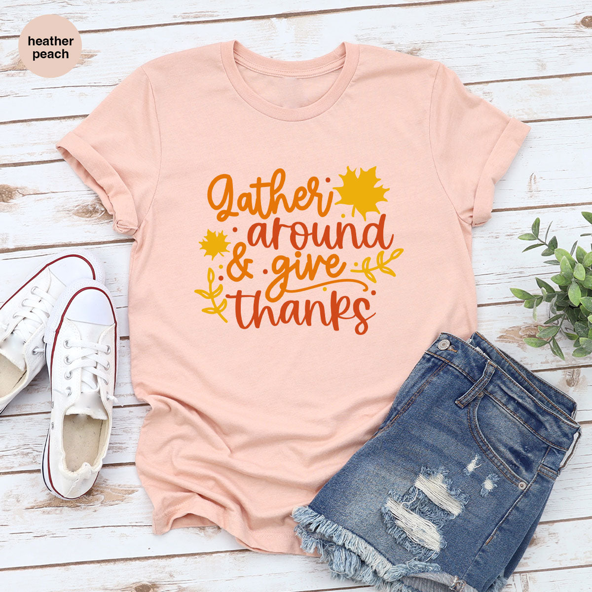 Thanksgiving Sweatshirts, Gifts for Family, Kids Fall Clothes, Leaves Graphic Tees, Autumn Toddler Outfits, Thankful Vneck TShirt