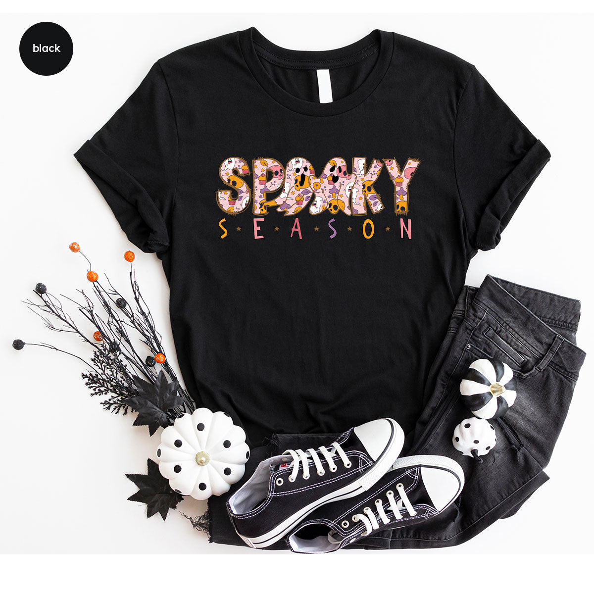 Ghost Graphic Tees, Cute Kid Halloween Shirt, Spooky Shirt