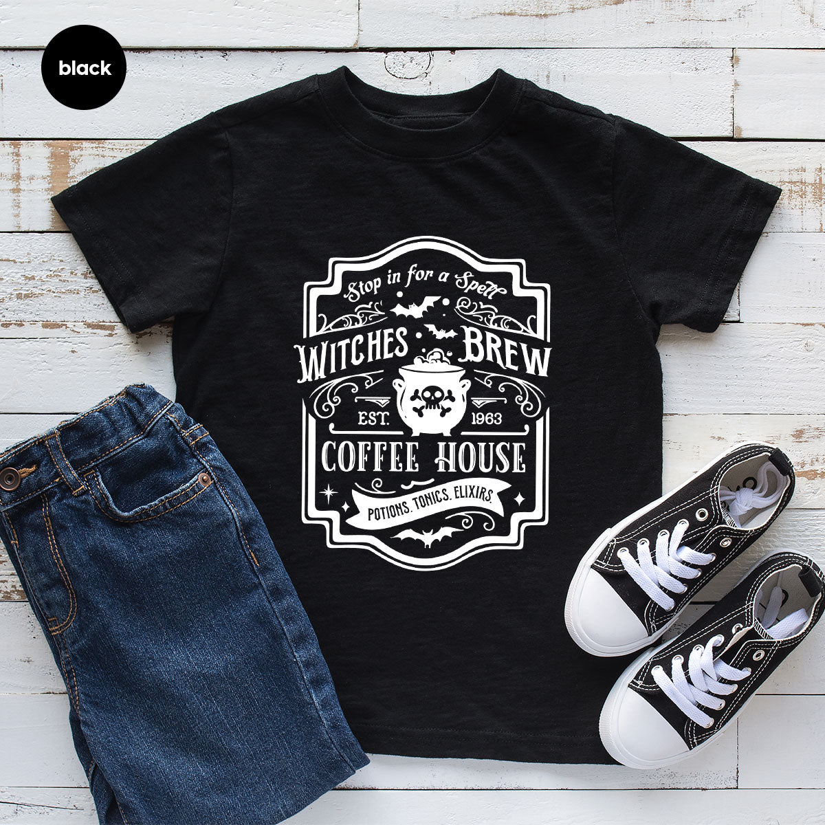Halloween Shirt, Witchy Gifts, Spooky Season Tshirt, Spell Vneck T Shirt, Shirts for Women, Gifts for Her, Witch's Brew Graphic Tees