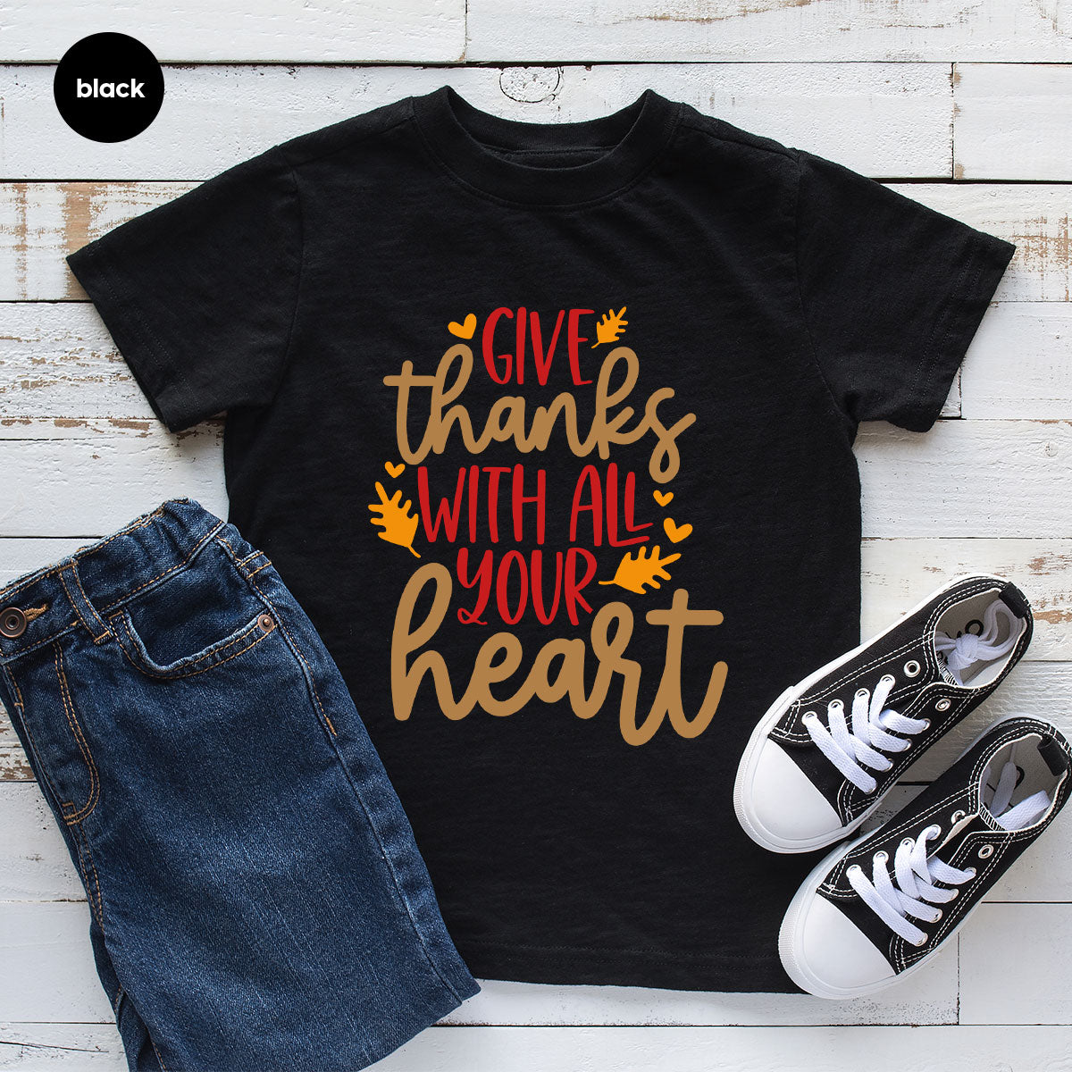 Cute Fall Clothing, Thanksgiving T-Shirt, Gift for Her, Leaves Graphic Tees, Autumn Outfit, Womens Vneck Shirt, Thankful Sweatshirt