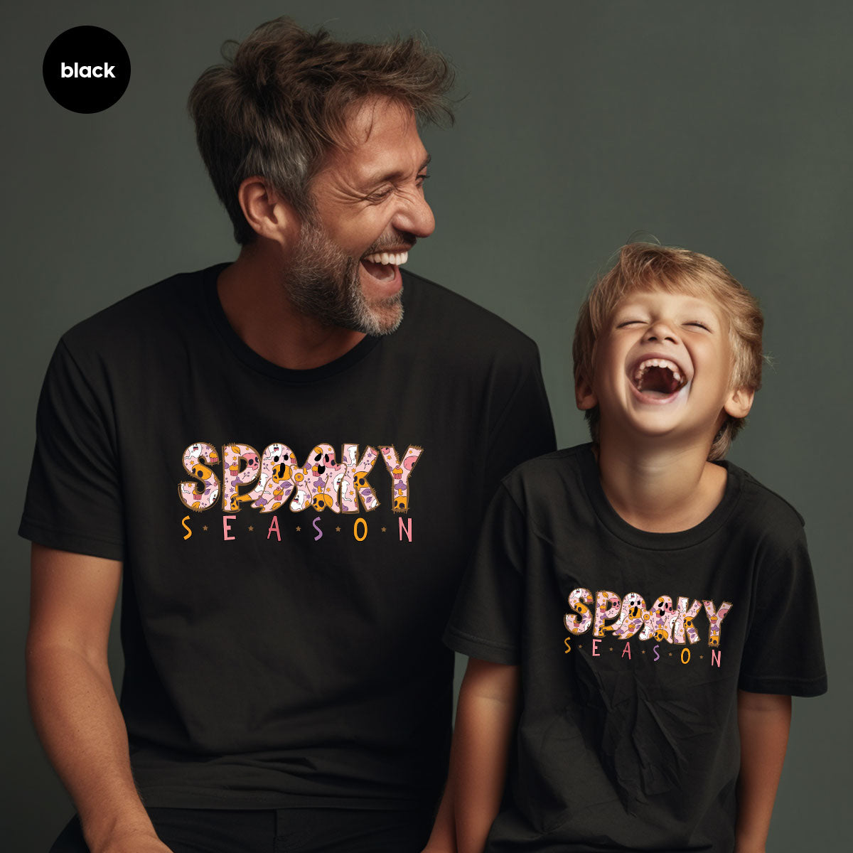Ghost Graphic Tees, Cute Kid Halloween Shirt, Spooky Shirt