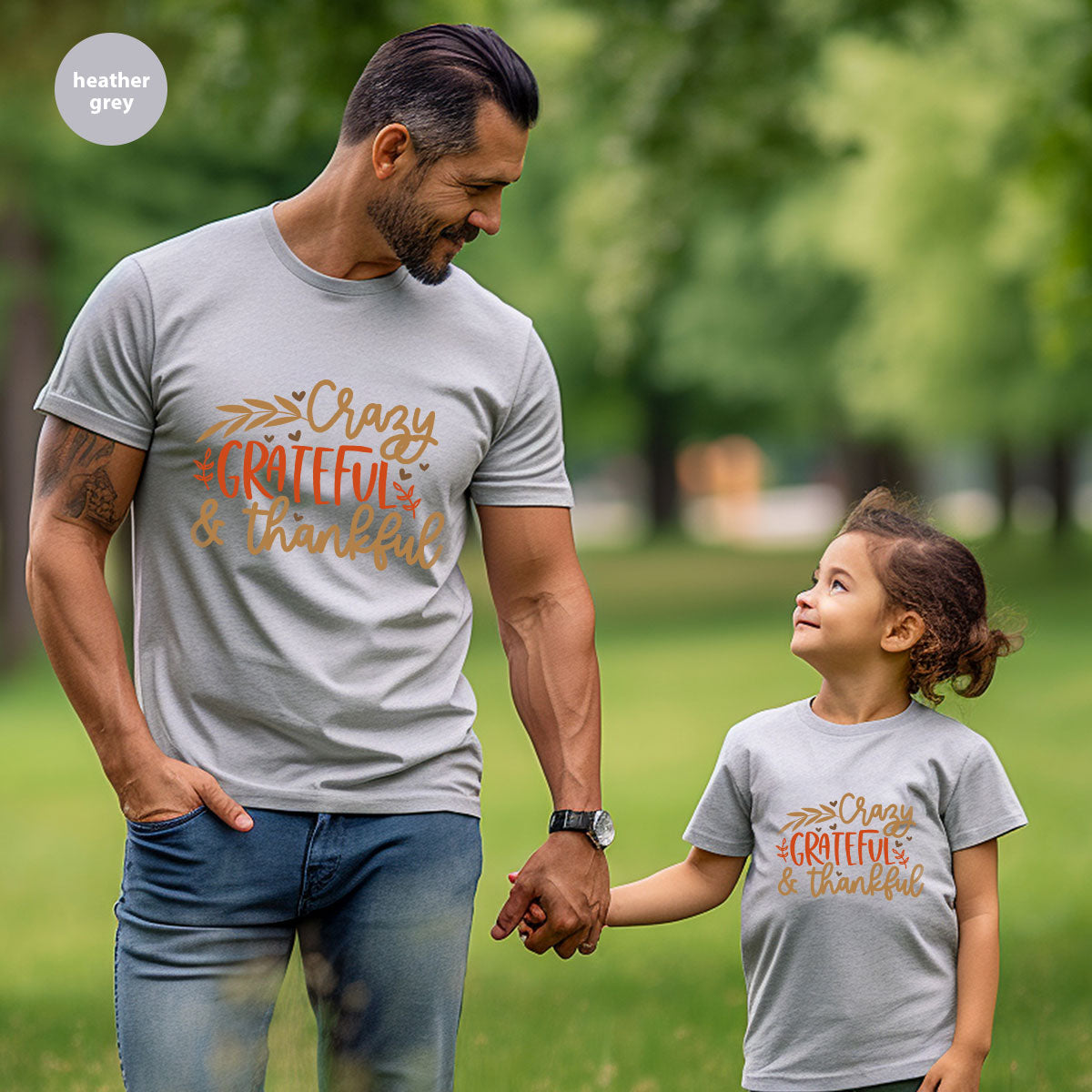 Funny Fall T Shirt, Gift for Her, Crazy Grateful Thankful T-Shirt, Autumn Clothing, Happy Thanksgiving TShirts, Leaves Graphic Tees