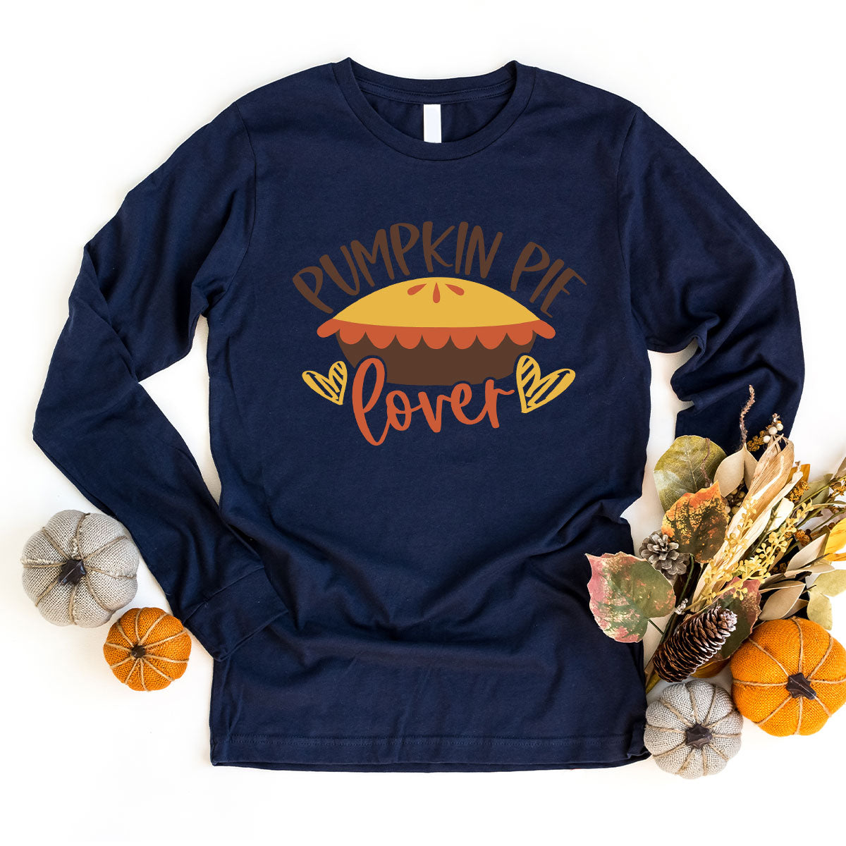 Kids Thanksgiving Shirts, Pumpkin Pie Graphic Tees, Gift for Her, Fall Crewneck Sweatshirt, Cute Toddler Clothes, Autumn Vneck T-Shirt