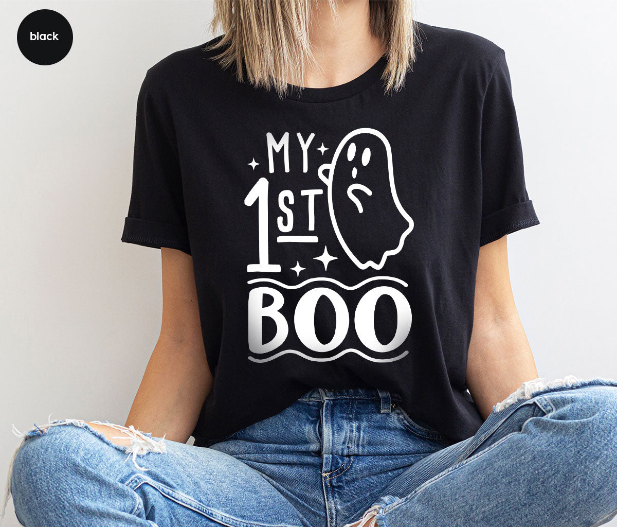 Halloween Baby Onesie®, Ghost Baby Clothes, Halloween Newborn Gifts, Spooky Season Kids Shirts, My First Boo T-Shirt, Baby Boy Bodysuit