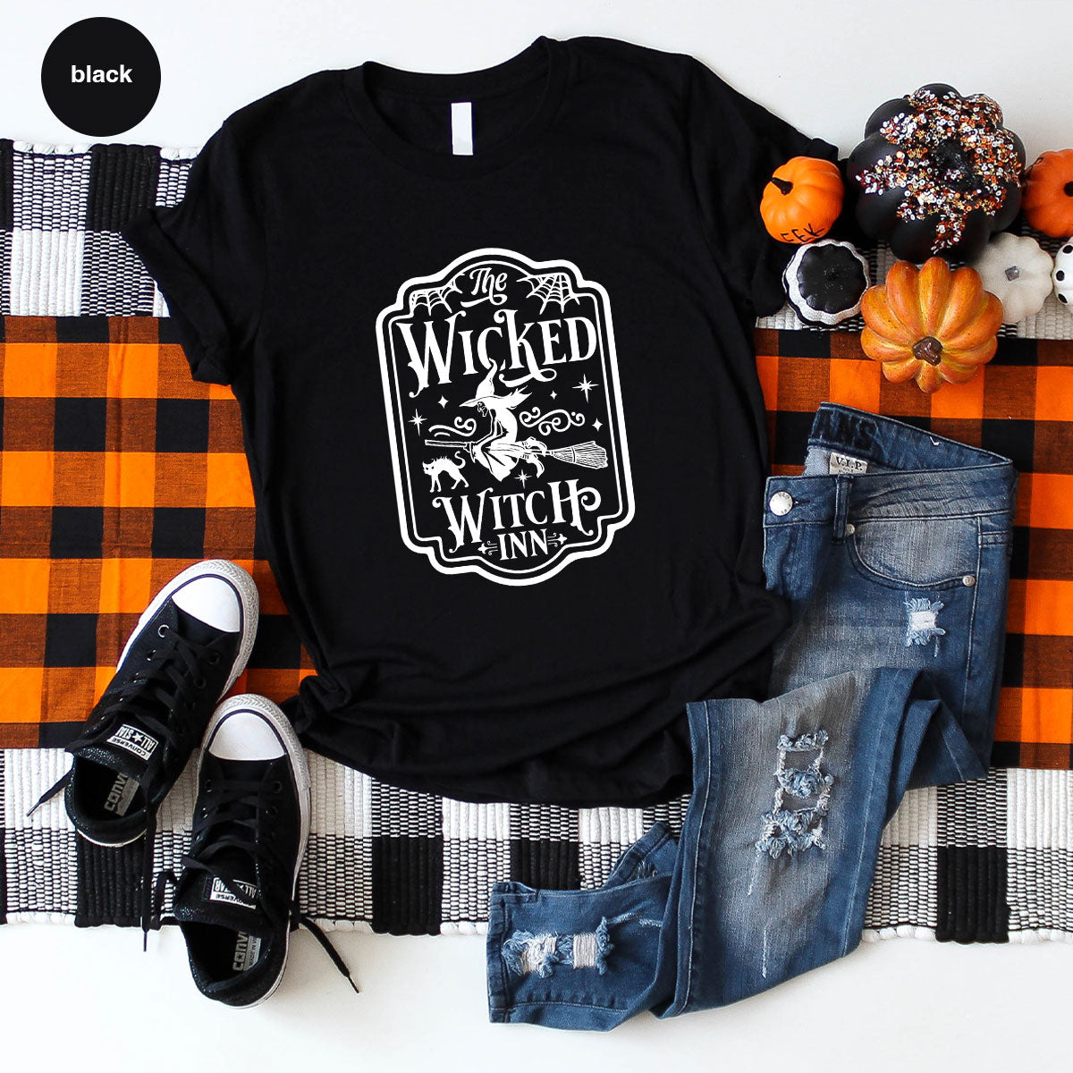 Witch Crewneck Sweatshirt, Halloween Shirts for Women, Funny Gift For Her, Spooky Season Party Tshirt, Witchy Graphic Tees