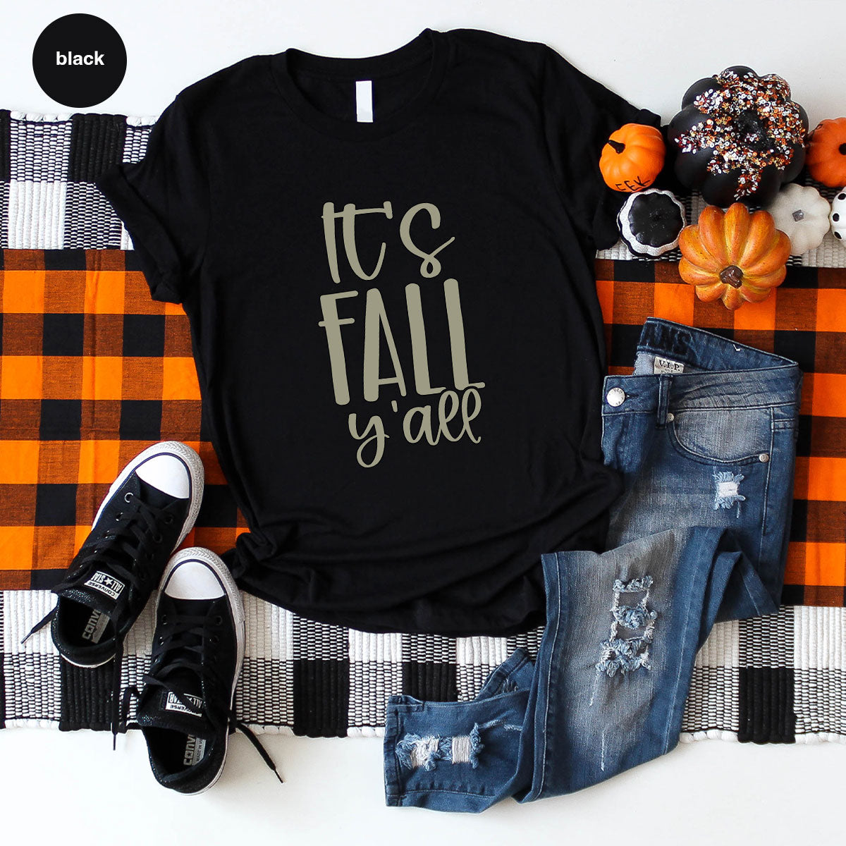 Fall Crewneck Sweatshirt, Its Fall Yall T-Shirt, Fall Gifts, Gifts for Her, Autumn Clothing, Thanksgiving Graphic Tees, Toddler T Shirt