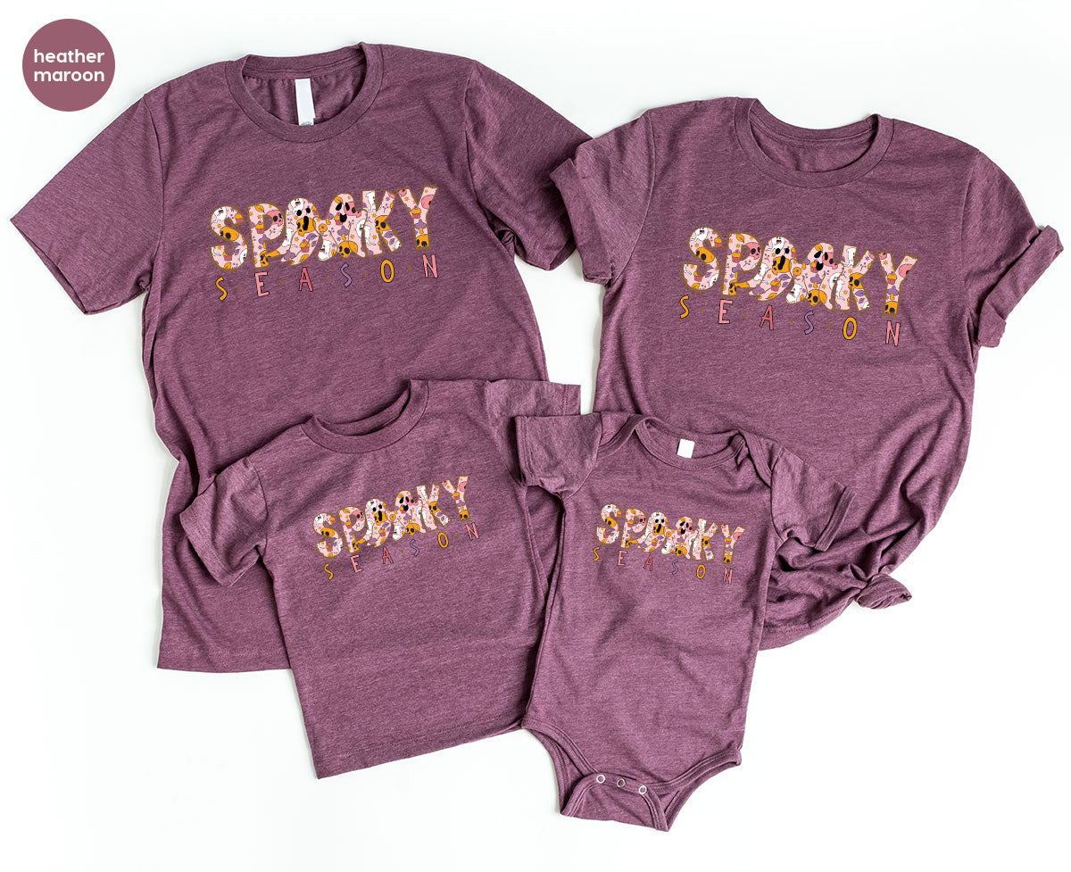 Ghost Graphic Tees, Cute Kid Halloween Shirt, Spooky Shirt