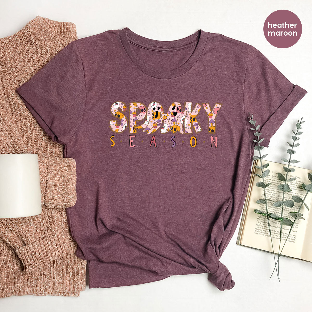 Ghost Graphic Tees, Cute Kid Halloween Shirt, Spooky Shirt