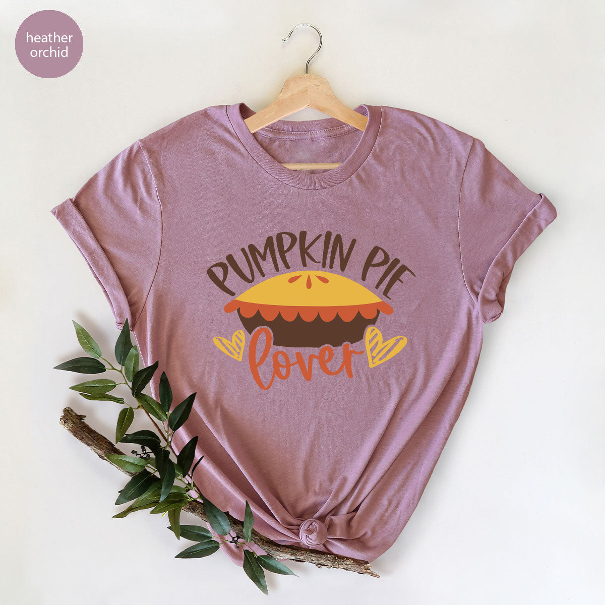 Kids Thanksgiving Shirts, Pumpkin Pie Graphic Tees, Gift for Her, Fall Crewneck Sweatshirt, Cute Toddler Clothes, Autumn Vneck T-Shirt