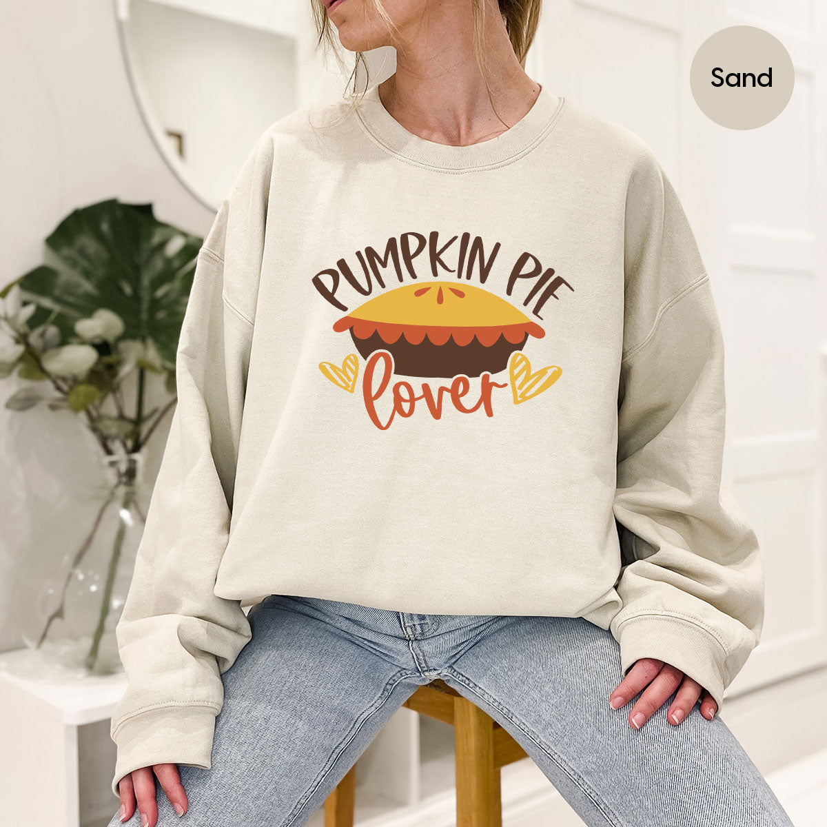 Kids Thanksgiving Shirts, Pumpkin Pie Graphic Tees, Gift for Her, Fall Crewneck Sweatshirt, Cute Toddler Clothes, Autumn Vneck T-Shirt