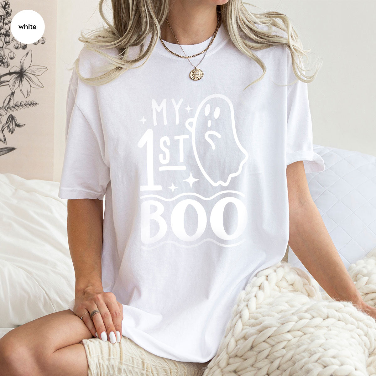 Halloween Baby Onesie®, Ghost Baby Clothes, Halloween Newborn Gifts, Spooky Season Kids Shirts, My First Boo T-Shirt, Baby Boy Bodysuit
