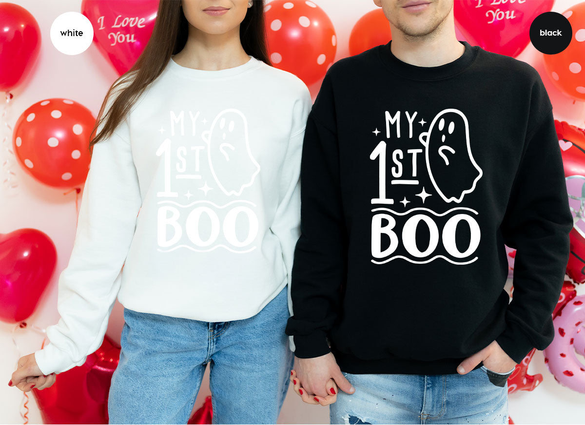 Halloween Baby Onesie®, Ghost Baby Clothes, Halloween Newborn Gifts, Spooky Season Kids Shirts, My First Boo T-Shirt, Baby Boy Bodysuit