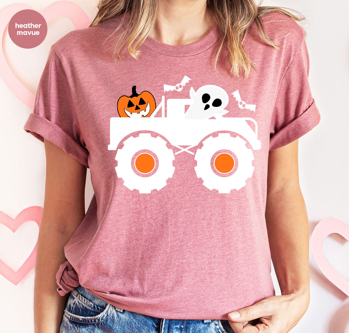 Kids Halloween Shirt, Halloween Gifts, Boys Truck T-Shirt, Ghost Outfit, Pumpkin Graphic Tees, Spooky Season Gifts, Toddler Clothes