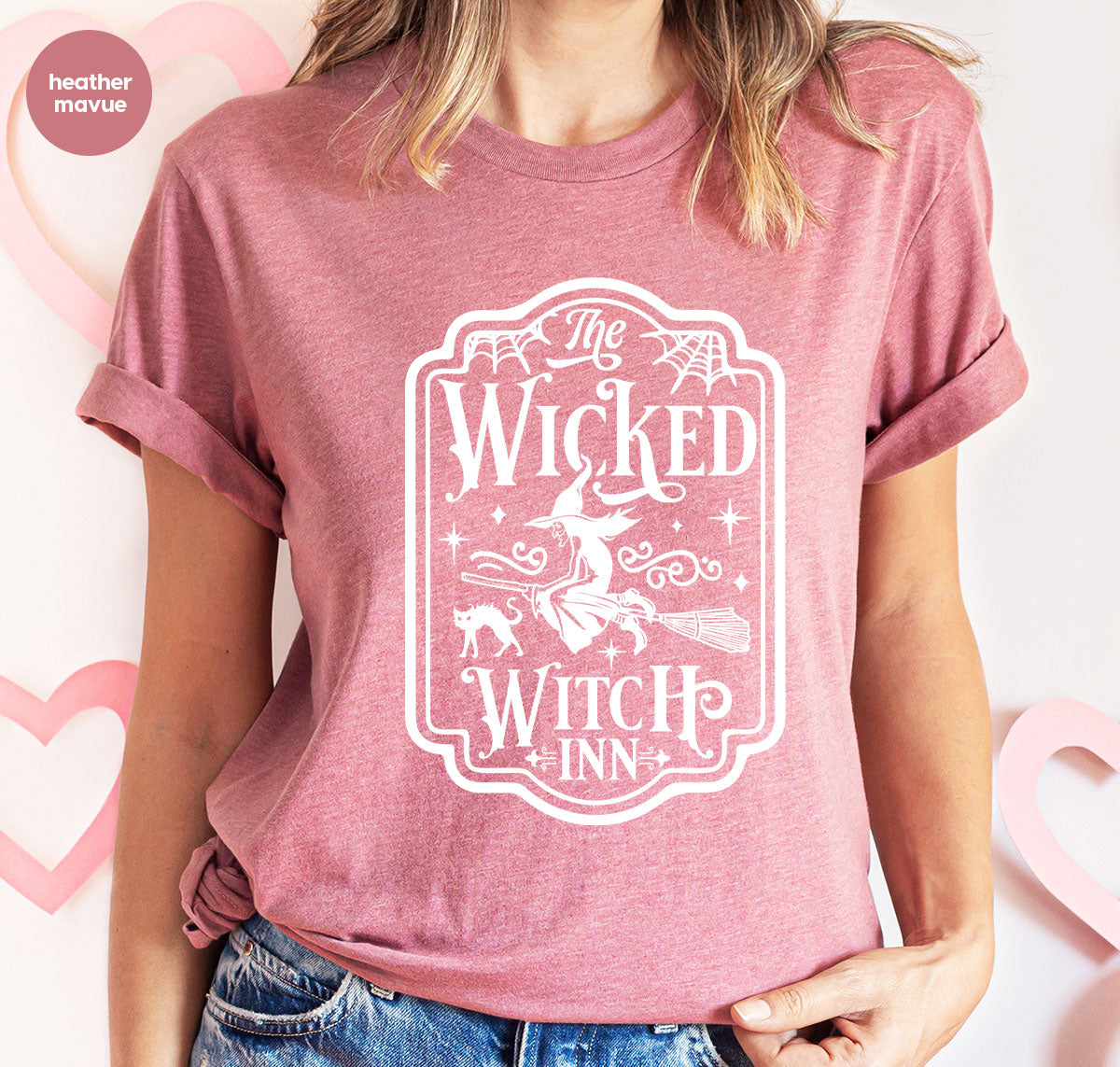 Witch Crewneck Sweatshirt, Halloween Shirts for Women, Funny Gift For Her, Spooky Season Party Tshirt, Witchy Graphic Tees