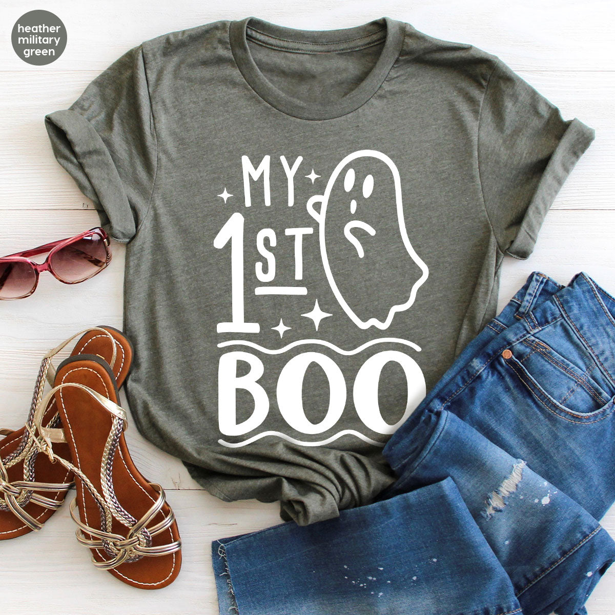 Halloween Baby Onesie®, Ghost Baby Clothes, Halloween Newborn Gifts, Spooky Season Kids Shirts, My First Boo T-Shirt, Baby Boy Bodysuit