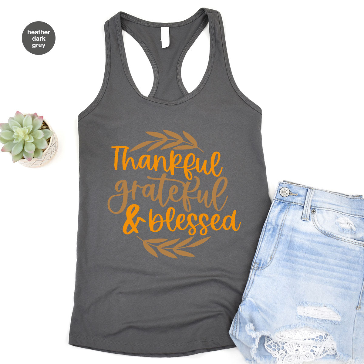 Fall Tshirt, Autumn Clothing, Gift for Her, Happy Thanksgiving Outfit, Leaves Graphic Tees, Thankful Grateful Blessed T-Shirt