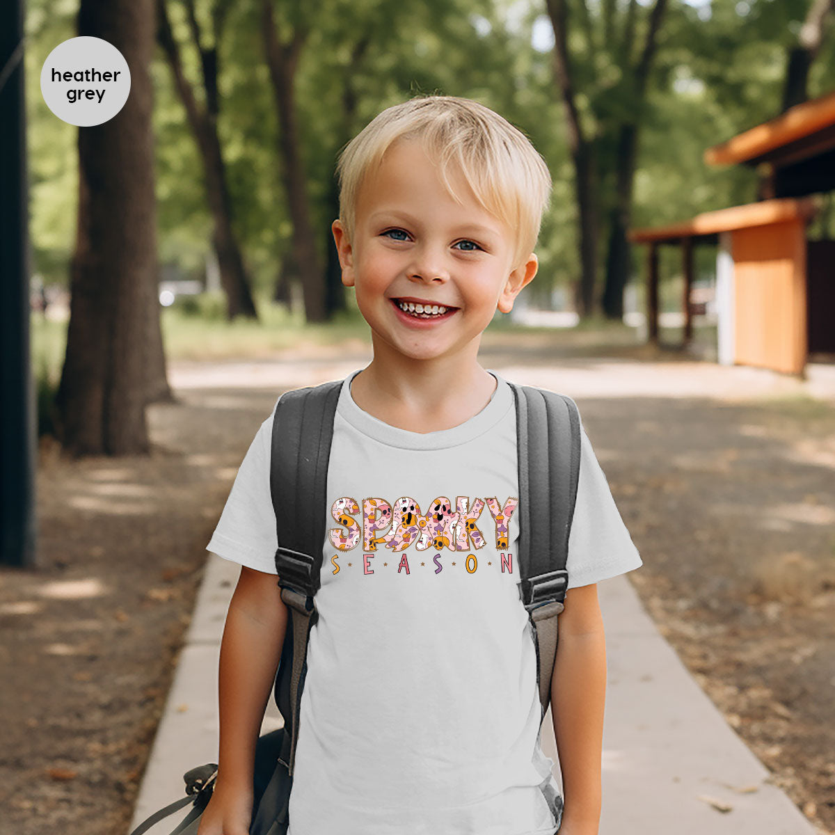 Ghost Graphic Tees, Cute Kid Halloween Shirt, Spooky Shirt