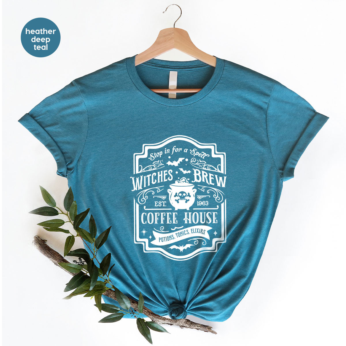 Halloween Shirt, Witchy Gifts, Spooky Season Tshirt, Spell Vneck T Shirt, Shirts for Women, Gifts for Her, Witch's Brew Graphic Tees