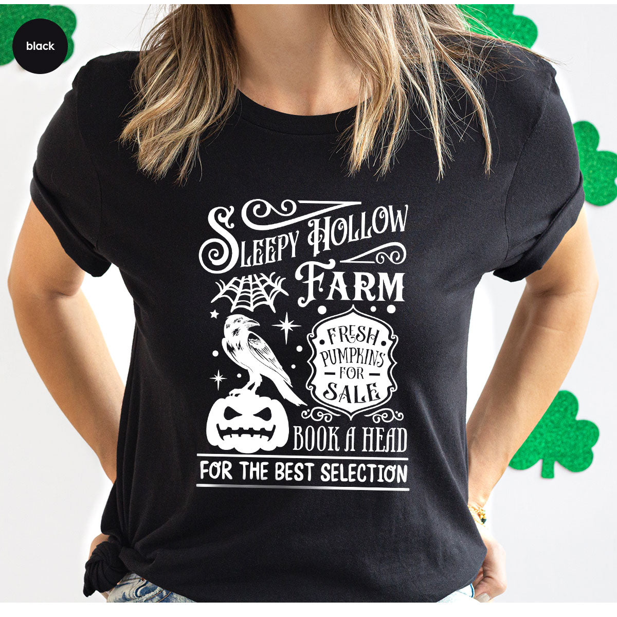 Halloween Sweatshirt, Farmer Outfit, Pumpkin Shirt, Spooky Season Clothing, Crow T-Shirt, Farm Graphic Tees, Gift for Him, Movie VNeck Shirt