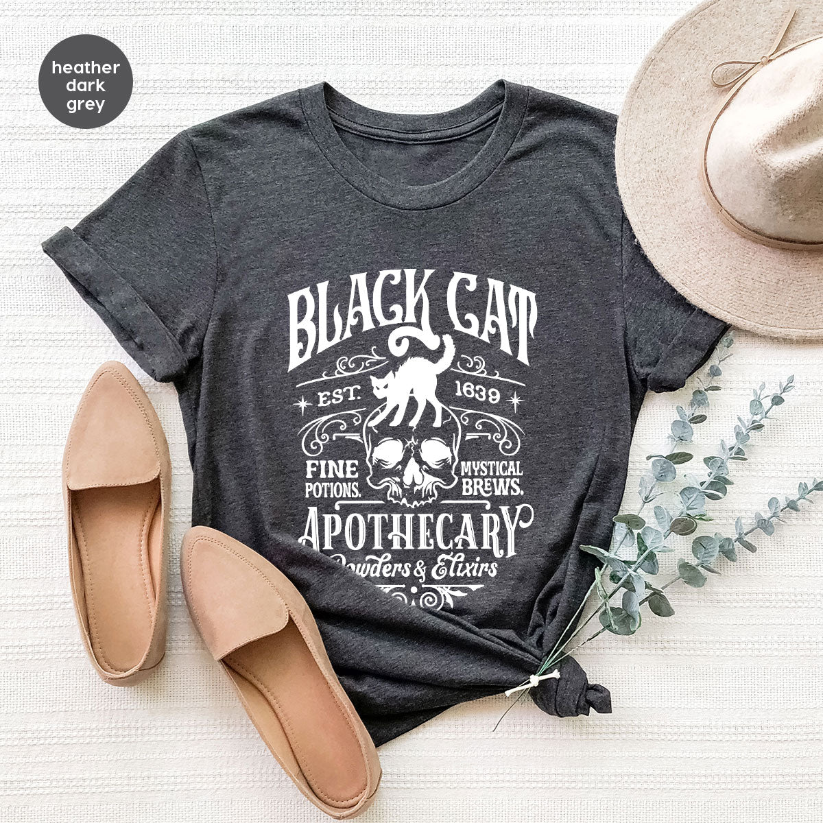 Spooky Season Gifts, Halloween Party Toddler T-Shirt, Cat Graphic Tees, Halloween Crewneck Sweatshirt, Women Vneck Tshirt, Gift for Her