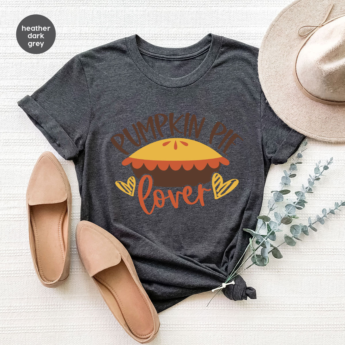 Kids Thanksgiving Shirts, Pumpkin Pie Graphic Tees, Gift for Her, Fall Crewneck Sweatshirt, Cute Toddler Clothes, Autumn Vneck T-Shirt